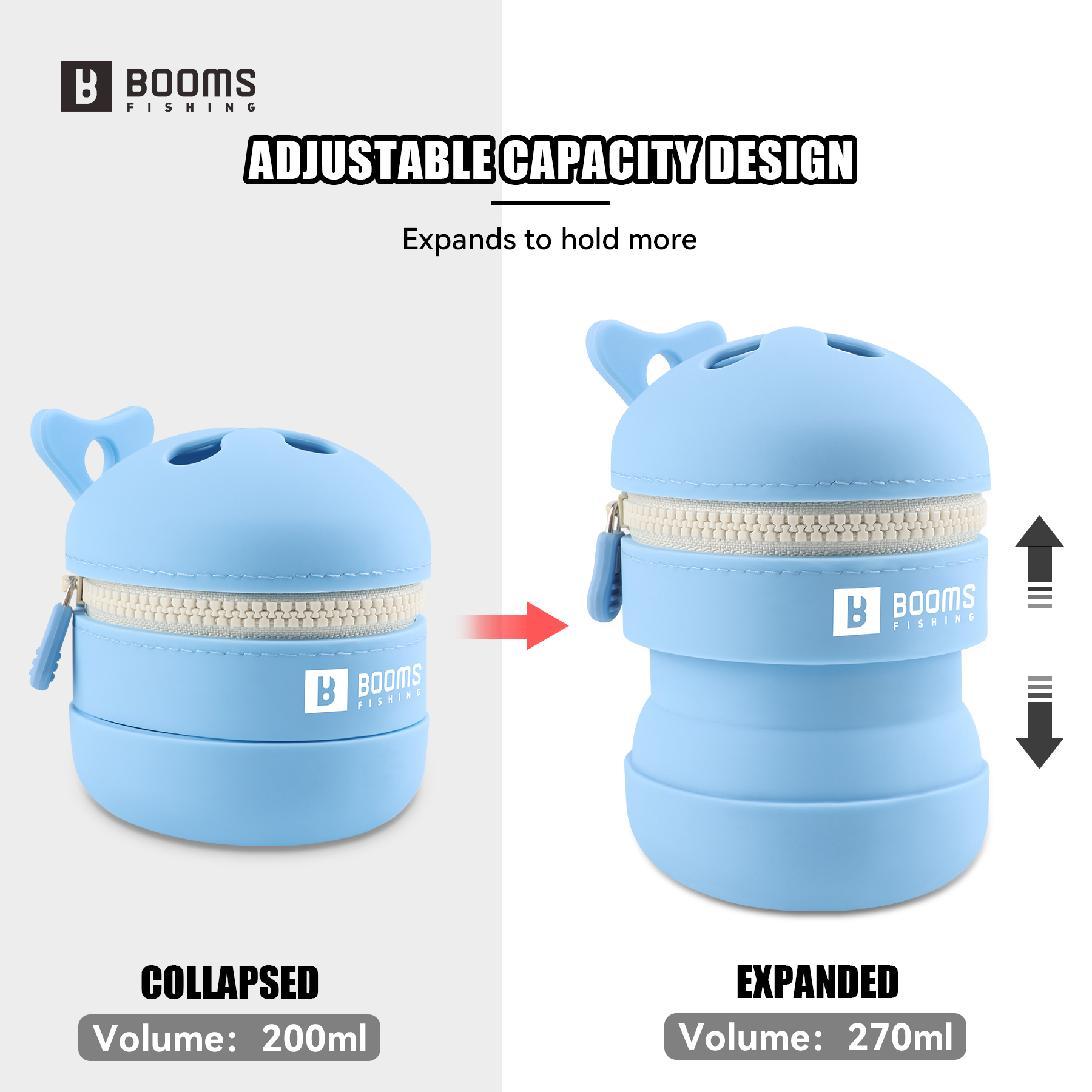 Silicone Folding Fly Fishing Boxes With Zipper Portable Multifunctional Trash Can Storage Box Fly Fishing Waste Collector Lure