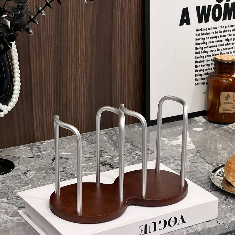 Soporte de almacenamiento de tazas desechable, estante, vasos de té y agua, dispensador de madera con palo más largo, soporte de exhibición para tazas, suministros organizadores: plum