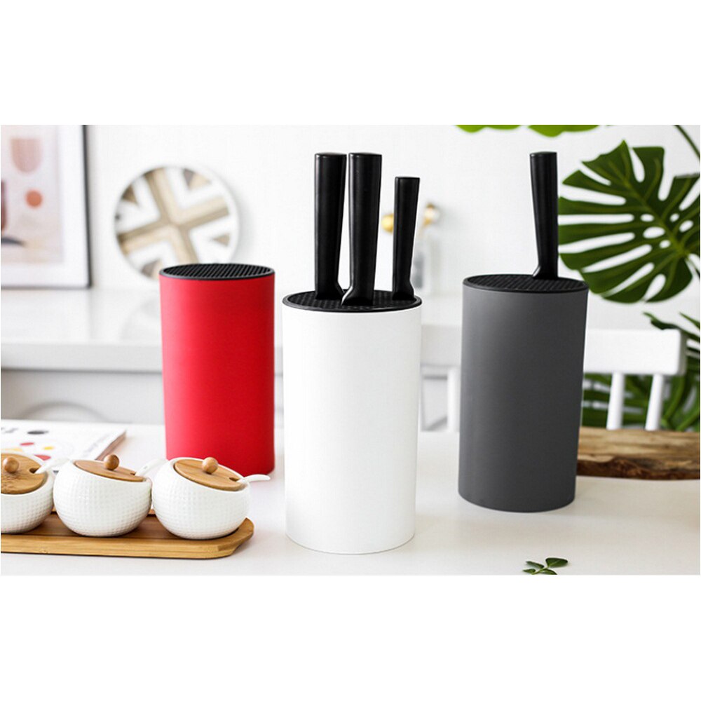 Kitchen Knife Holder Inserted Storage Tank Holder Cutting Board Stand Chef Ceramic Knife Block Organizer Kitchenware Accessories