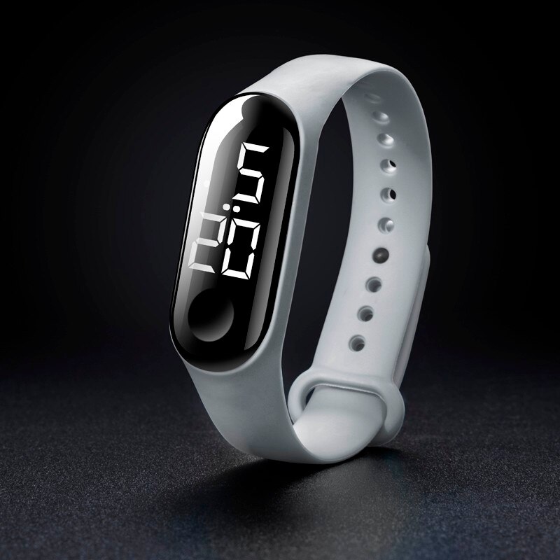 Horloges Led Elektronische Sport Lichtgevende Sensor Horloges Mode Mannen En Vrouwen Eenvoudige Waterdichte Horloges Alarm Outdoor: J