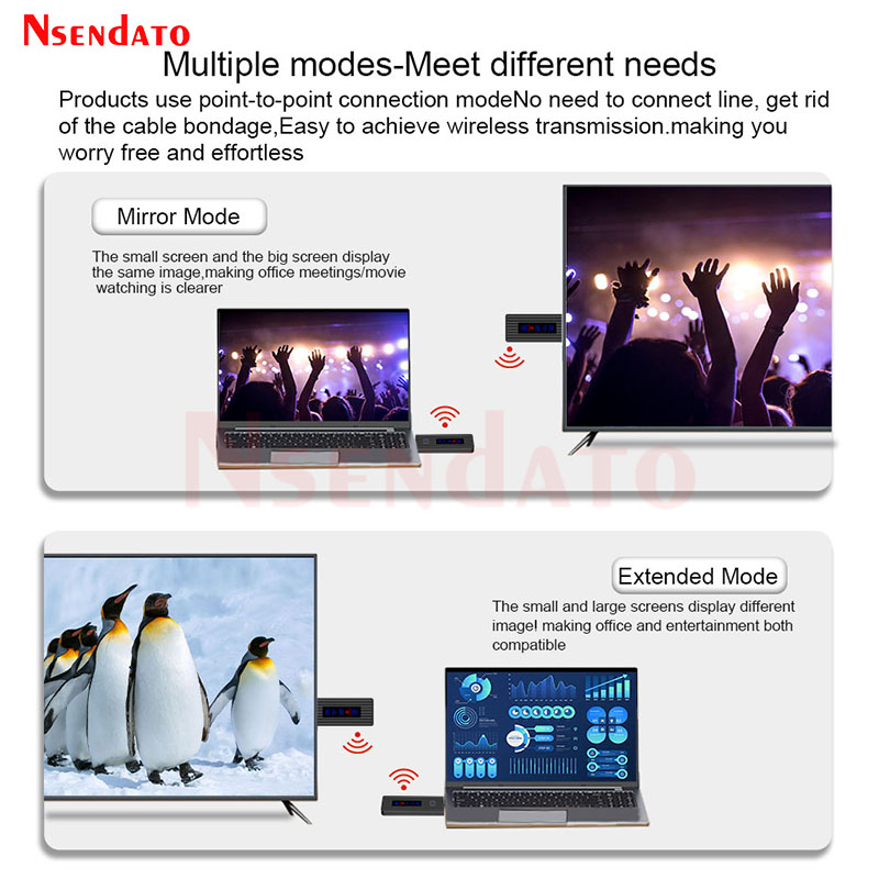 Transmissor e receptor de vídeo sem fio hdmi extensor 50m 1080p hdmi vídeo tv vara dongle adaptador sem fio para câmera portátil pc