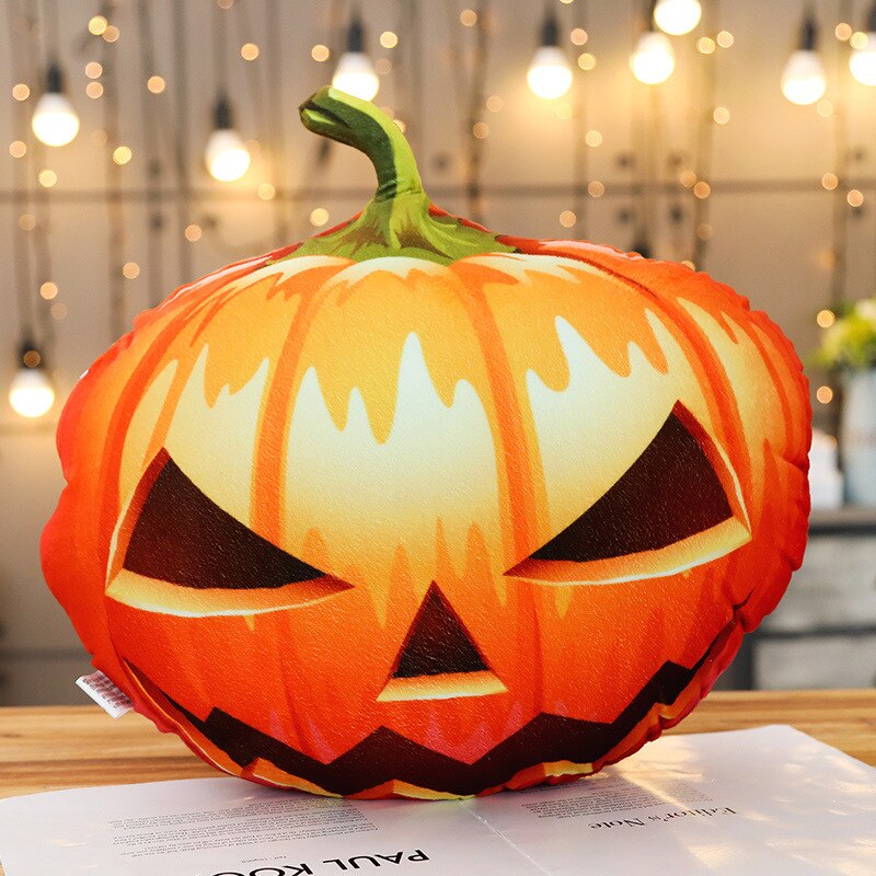 Creatieve Halloween Grappig Pompoen Kussen Afneembaar En Wasbaar Knuffel Activiteit Decoratie Groente Fruit Pop: L / color 3