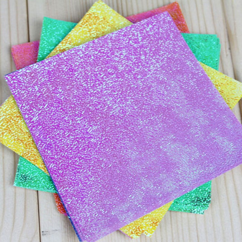 50 sztuk/zestaw papier origami cięcie papieru jednostronnie lśniące składane jednokolorowe papiery dzieci Wykonany ręcznie Scrapbooking, rzemiosło dekoracji
