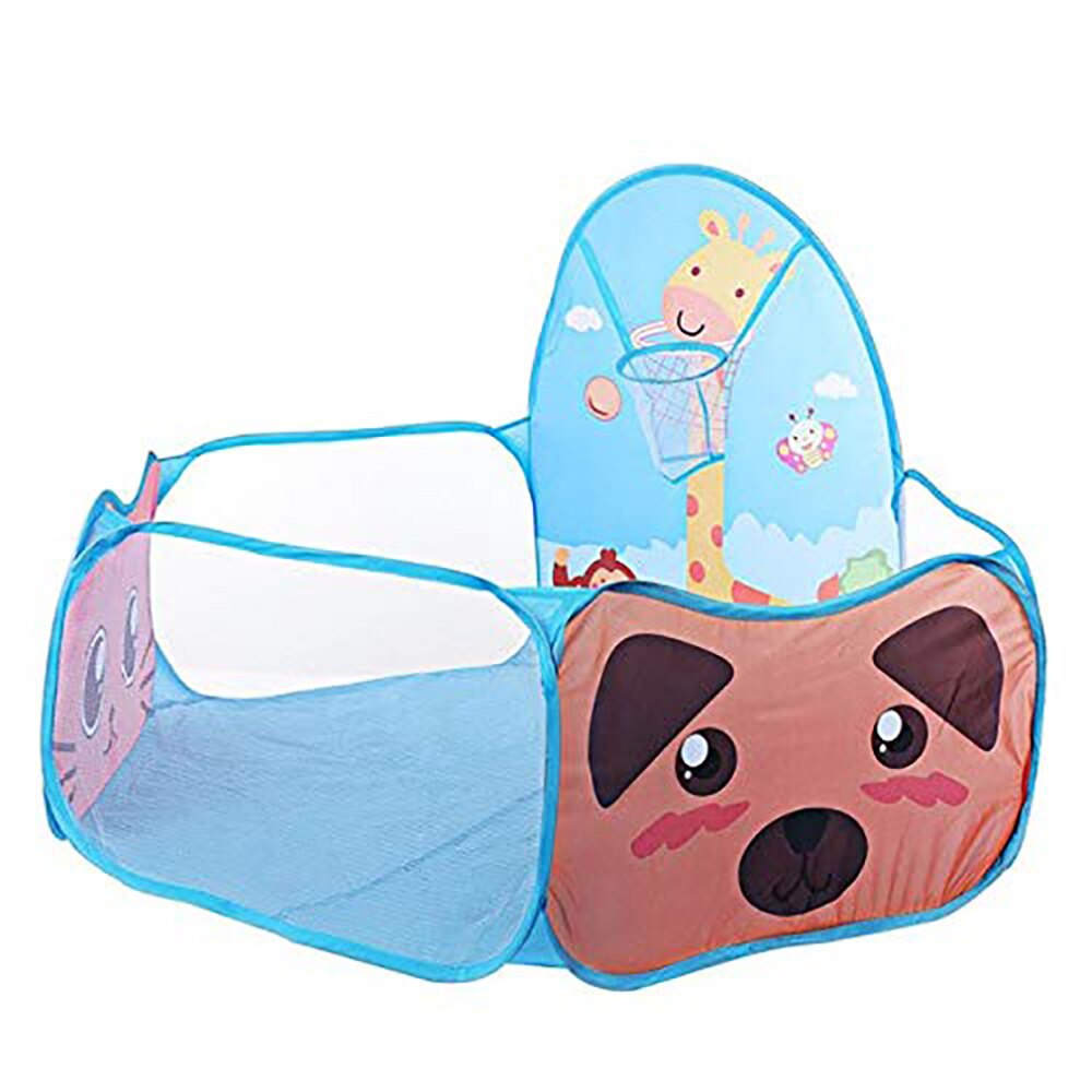 bambino scatola Portatile per Bambini Coperta Esterna Cassetta di Sicurezza I Bambini la Tenda Tenda Pieghevole scatola di Gioco per I Bambini Del Fumetto di Lancio di Pallacanestro Piscina