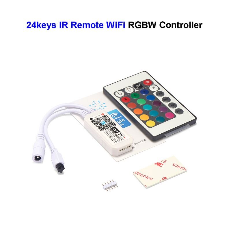 24 Toetsen Rgb Wifi Controller 5V 28V Rgb Rgbw Led Muziek Controller Magic Home Wifi Led Controller Voor 5050 2835 3528 Led Strip