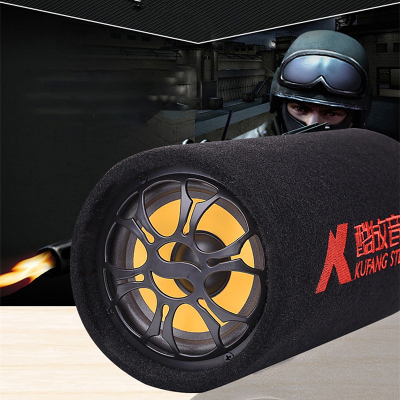 5 tuuman  dc 12v 24v ac 220v 4 ohmin auto aktiivinen subwoofer usb tf kortti pakettiauto kuorma hifi täyden valikoiman aktiiviset subwooferit