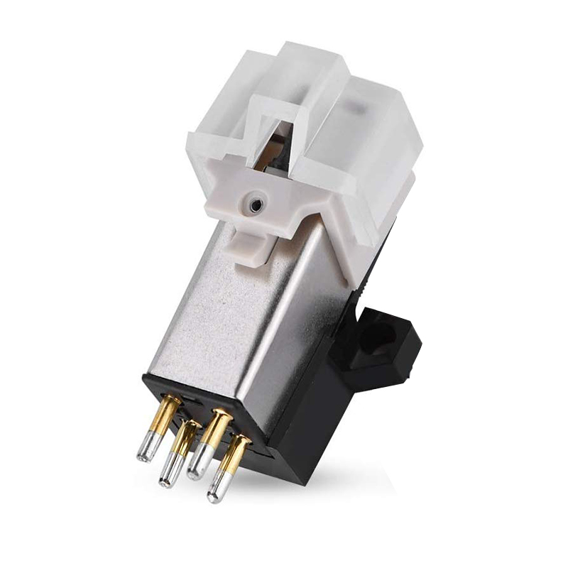 Turntable Stylus - Metal + Plastic Cartridge Needle for LP Vinyl Record Player Standard Mount