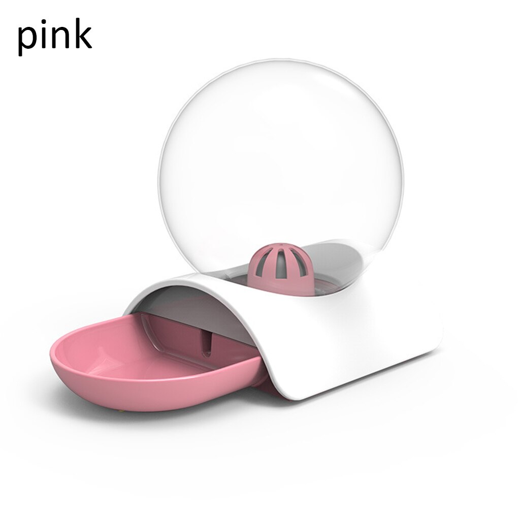 2.8L Bubble Automatic Cat Water Fountain For Pets Cats Dogs Water Dispenser Large Drinking Bowl Cat Drink No Electricity: Pink
