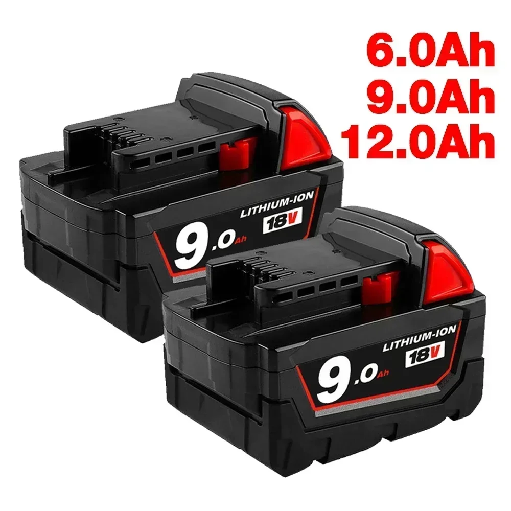 18v 9ah til milwaukee-batteri 18 b 6 18v xc li-ion 48-11-1860 48-11-1852 48-11-1850 48-11-1840 48-11-1820 batterioplader