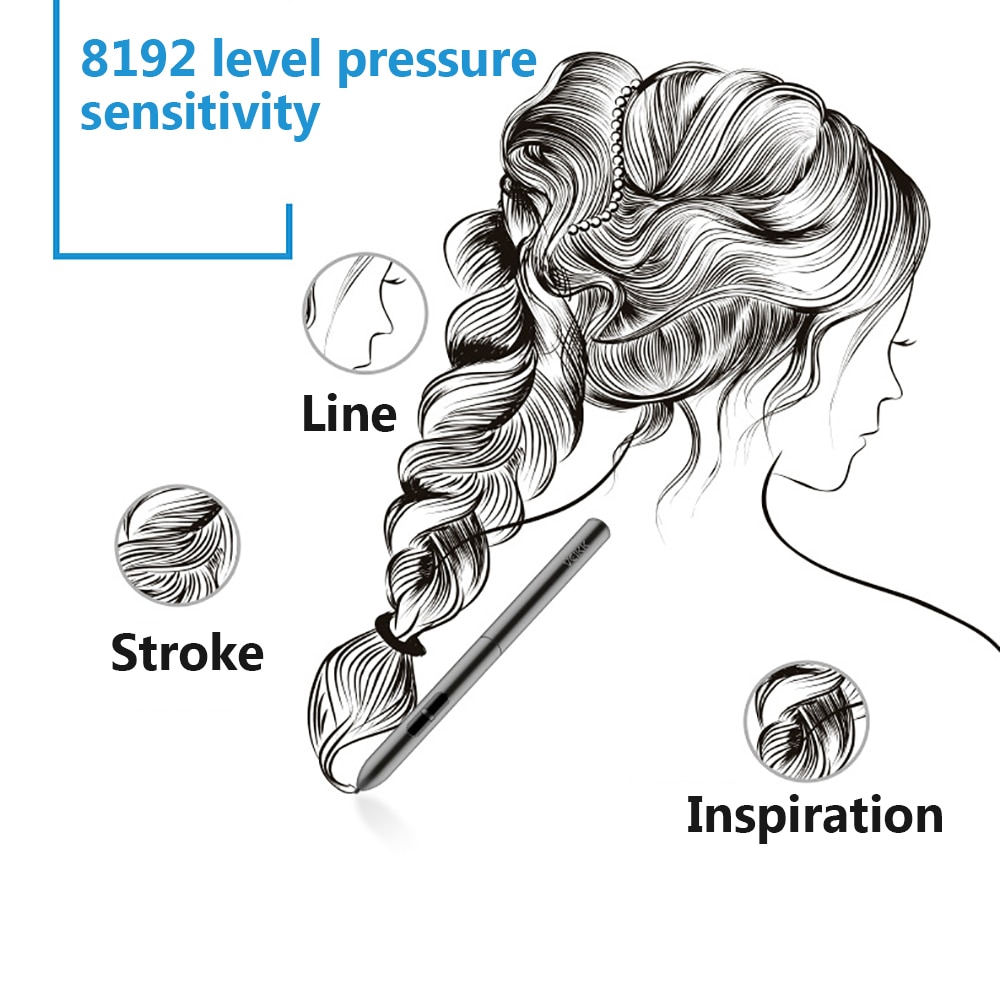 VEIKK A30 Digitale Grafiken Zeichnung Tablette 10*6 zoll Stift Tabletten mit 8192 Ebenen passiv Stift für Verknüpfungen/rechte Hand Geste