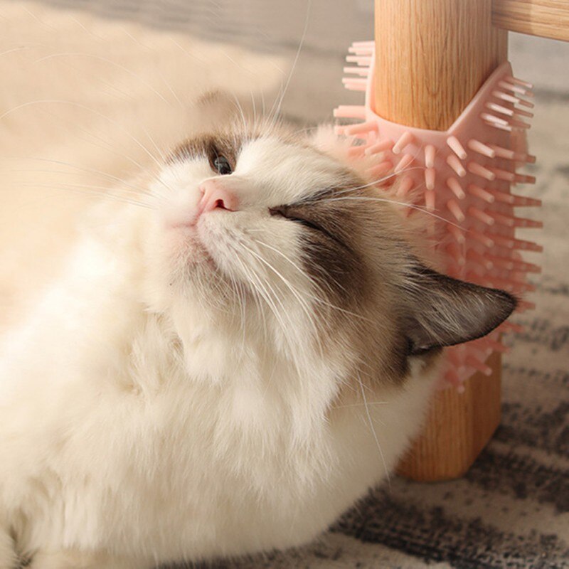 Cat Self Groomer Wall Corner Massage Comb Cat Corner Groomer Brush Handheld Cats Comb Cat Grooming Supplies