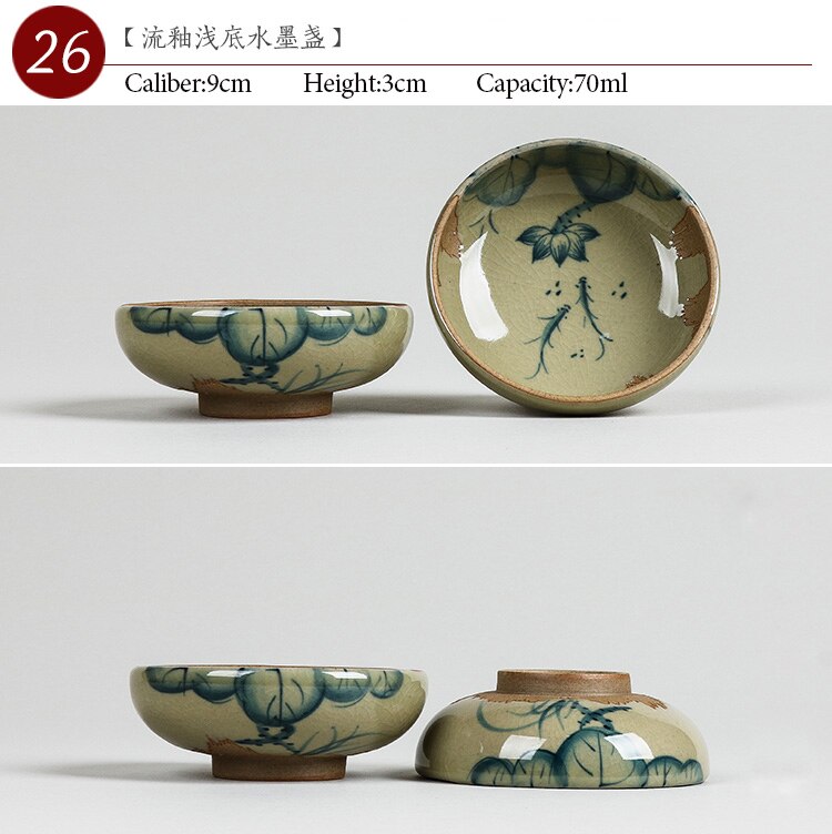 Chinese Handpainted tea cup On-glazed Kung fu tea set 25~100ml porcelain Small tea bowl Japanese Style teacup