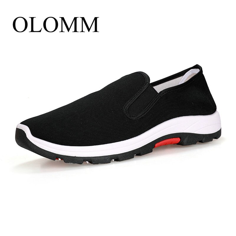 OLOMM men's lightweight casual shoes soft wear-resistant hiking shoes thick-soled outdoor non-slip work shoes DD-29