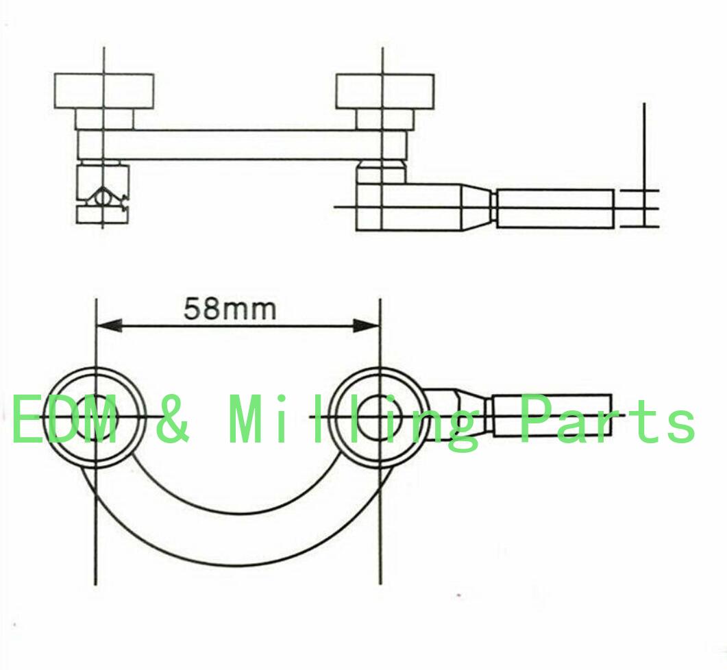 CNC Coaxial Centering Indicator Co-Ax Precision Center Bracket Milling Machine For Bridgeport Mill Part