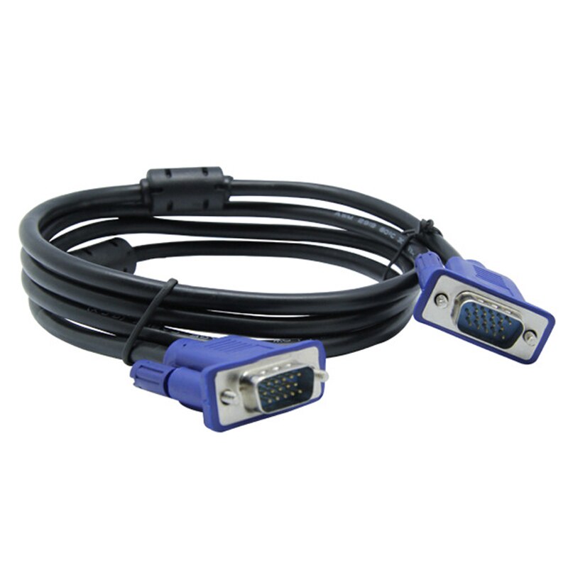 1.5m to 15m Computer Monitor VGA Extension Cable HD 15 Pin Male to Male VGA To VGA Cable full Copper conductor for Laptop PC