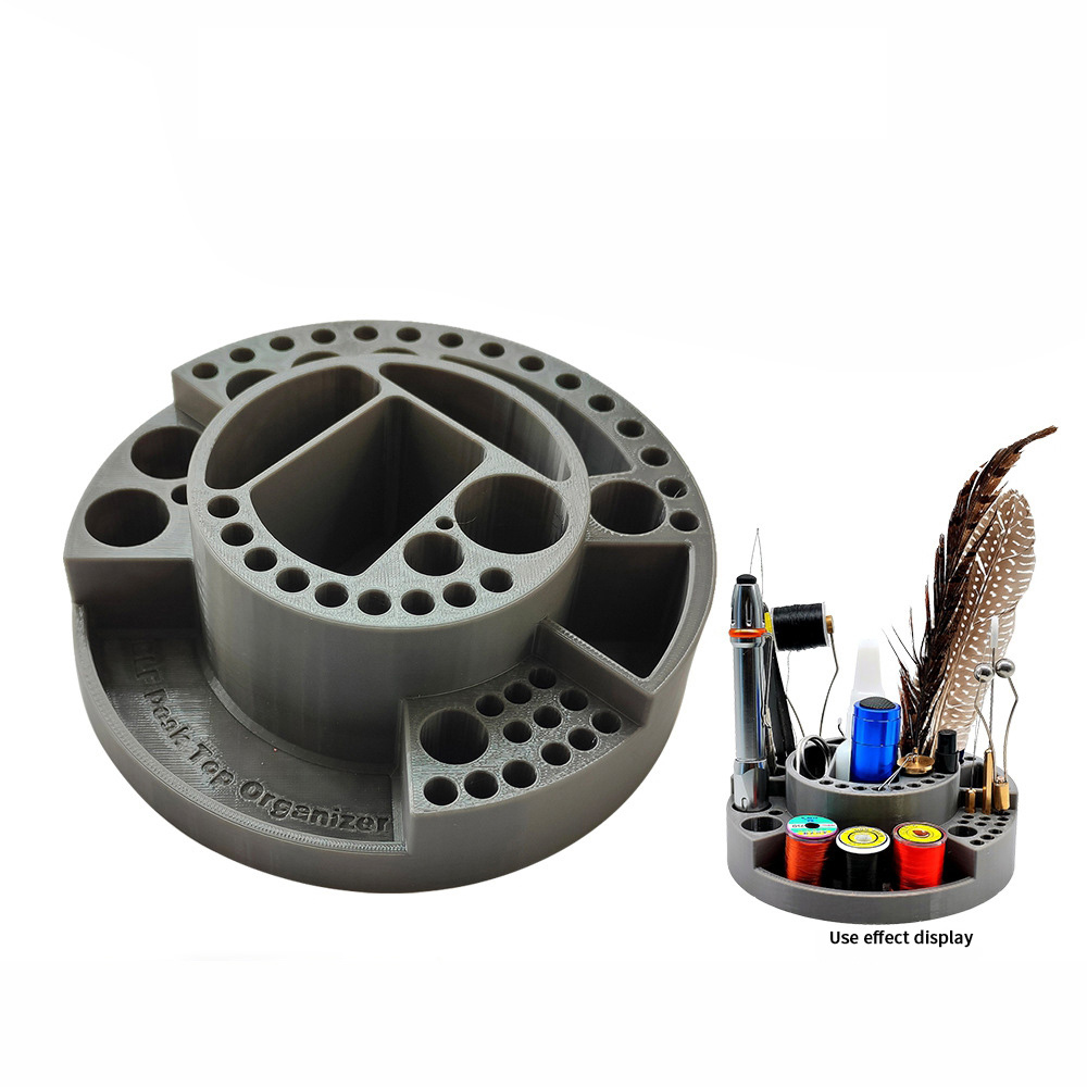 Fly Fishing Tying Tools Storage Case Caddy Fishing Tools Organizer Fly Tying Tool Station Fly Tying Tool Holder Tray Storage