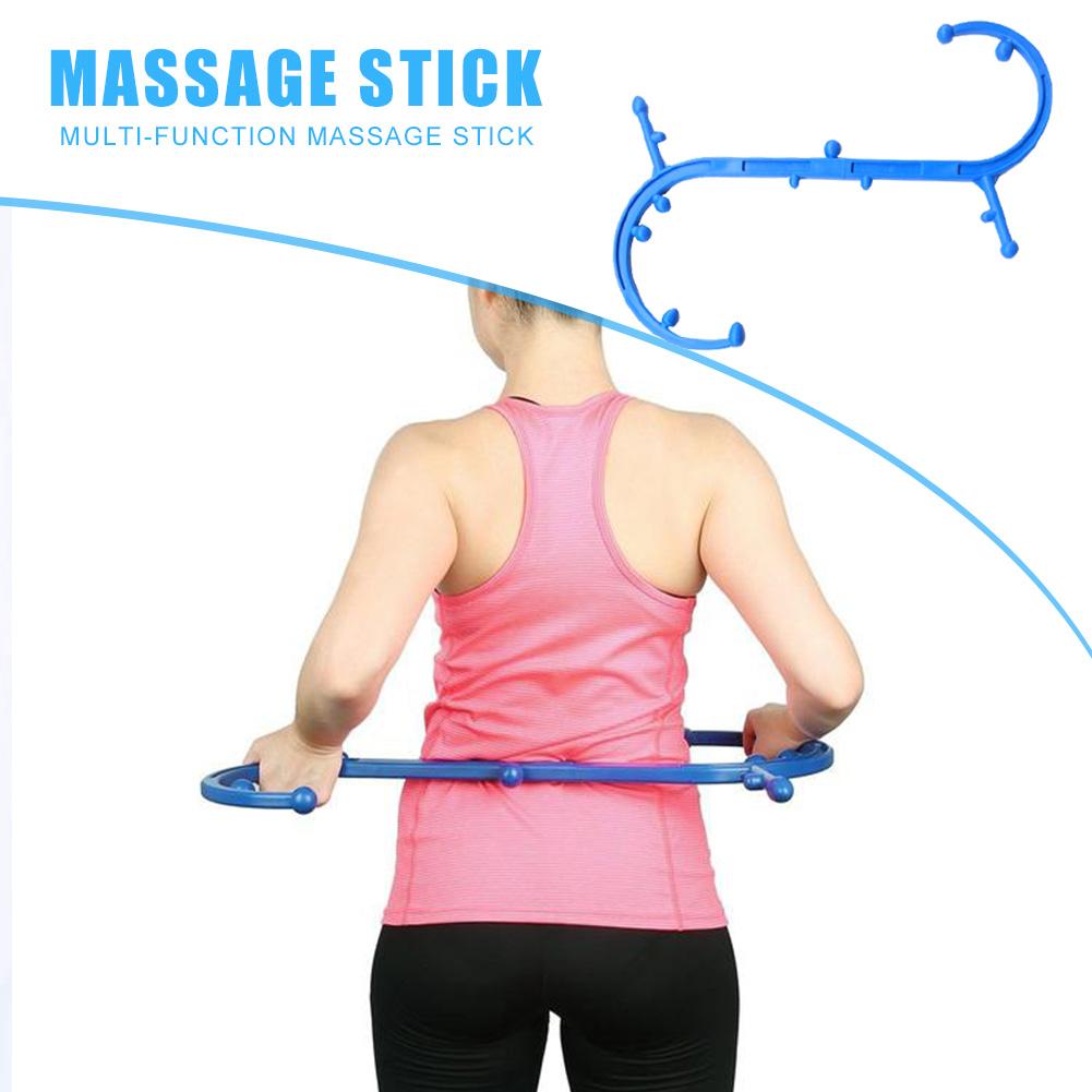 Portable Detachable S Type Back Neck Trigger Point Self Massage Stick Body Muscle Relief Back Massager Home Best HealthCare