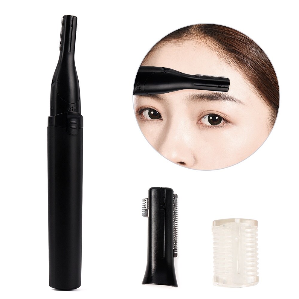 Electric Eyebrow Trimmer Two Cutter Head Stainless Steel RType Blade