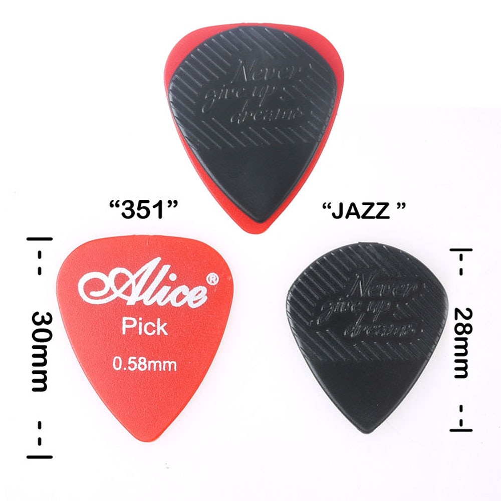 10Pcs JOYO Non-slip Guitar Picks Jazz Plectrum For Electric Acoustic Guitar Bass Folk Yellow Black Anti Wear Durability Plectrum