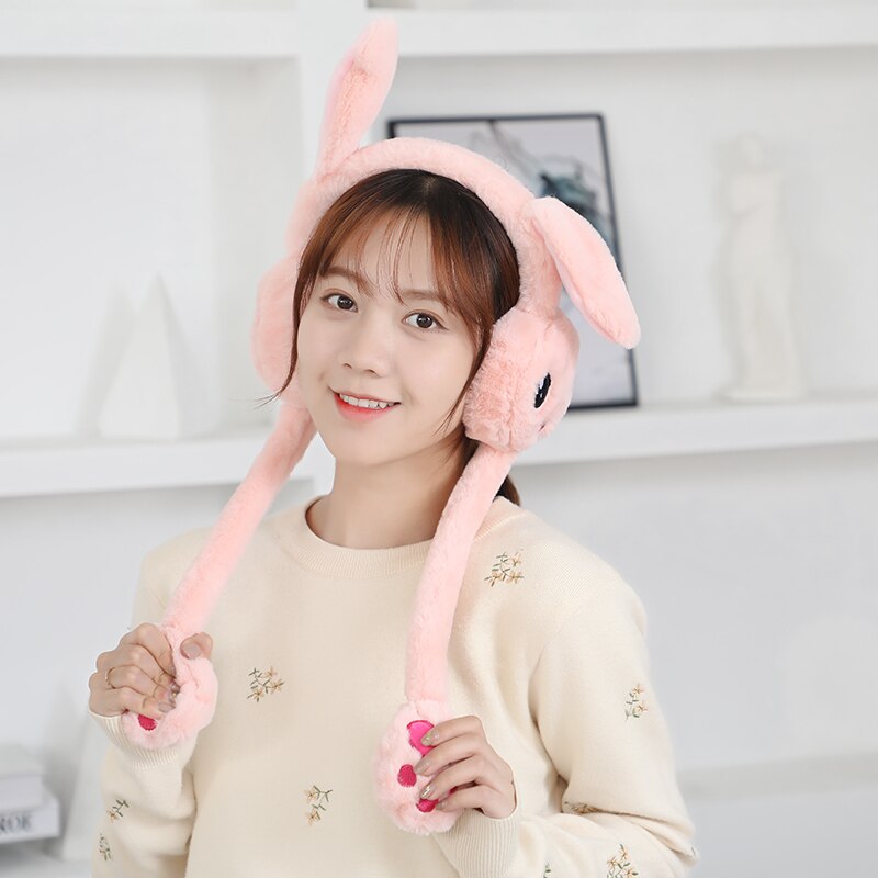 Earmuffs Headphones Fur Skiing Earmuffs Ear-Warmer Teenage Adult Winter Lovers Women Plush Girl Plain Autumn