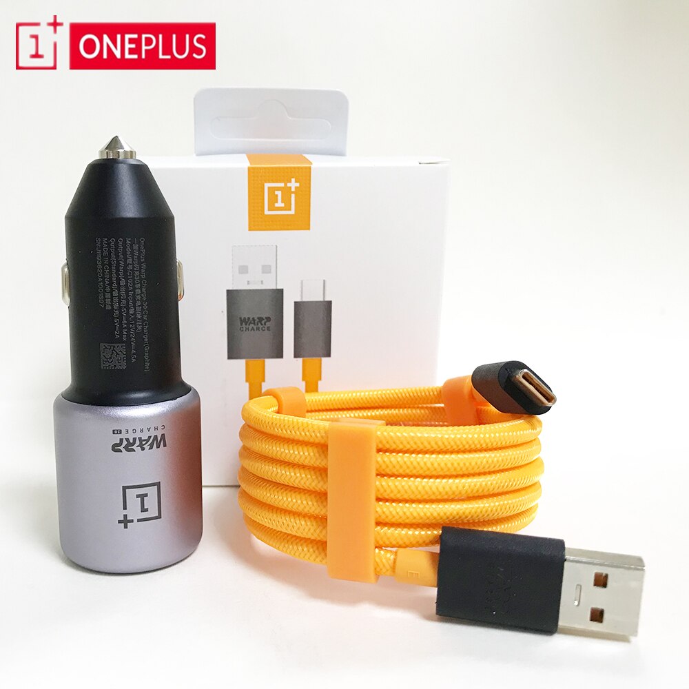 OnePlus Kette Ladung 30 Auto Ladegerät Original 30W 5V6A Max OnePlus 7 7T Profi 6T 6 Eingang 12V2 4V 4,5 A Ausgang 6A Usb Typ c kabel: Wagen Ladegerät X Kabel