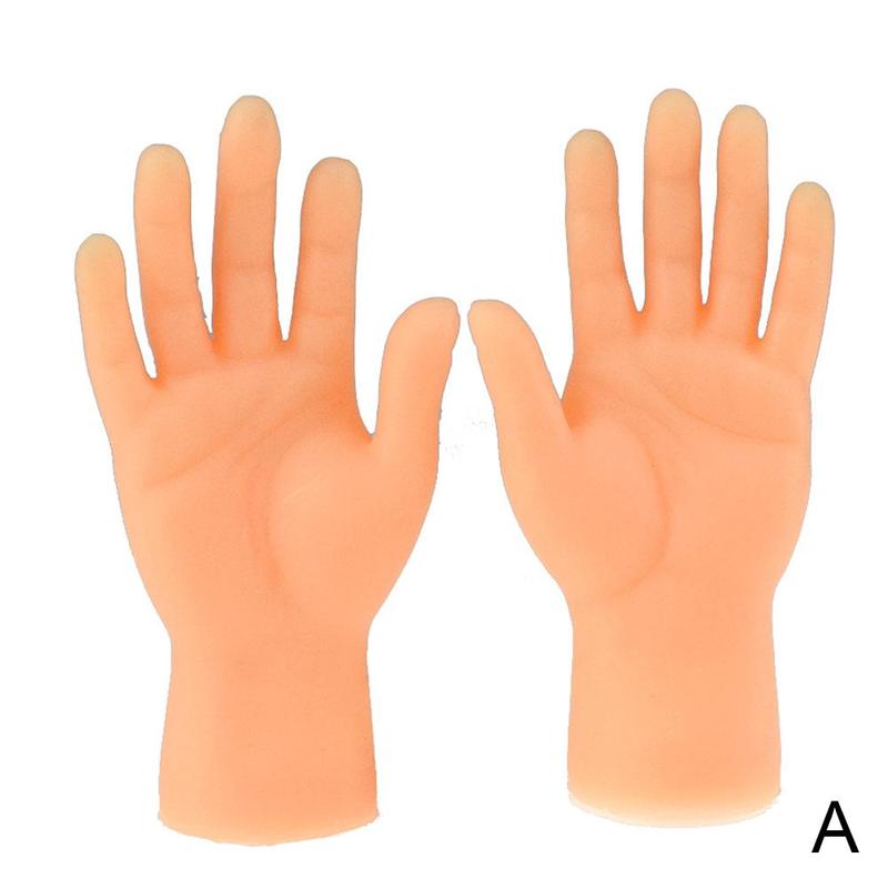 Vijf-Vinger Open Palm Vinger Marionet Vinger Links Rechts Klein Model Speelgoed En Hand P7H5: A
