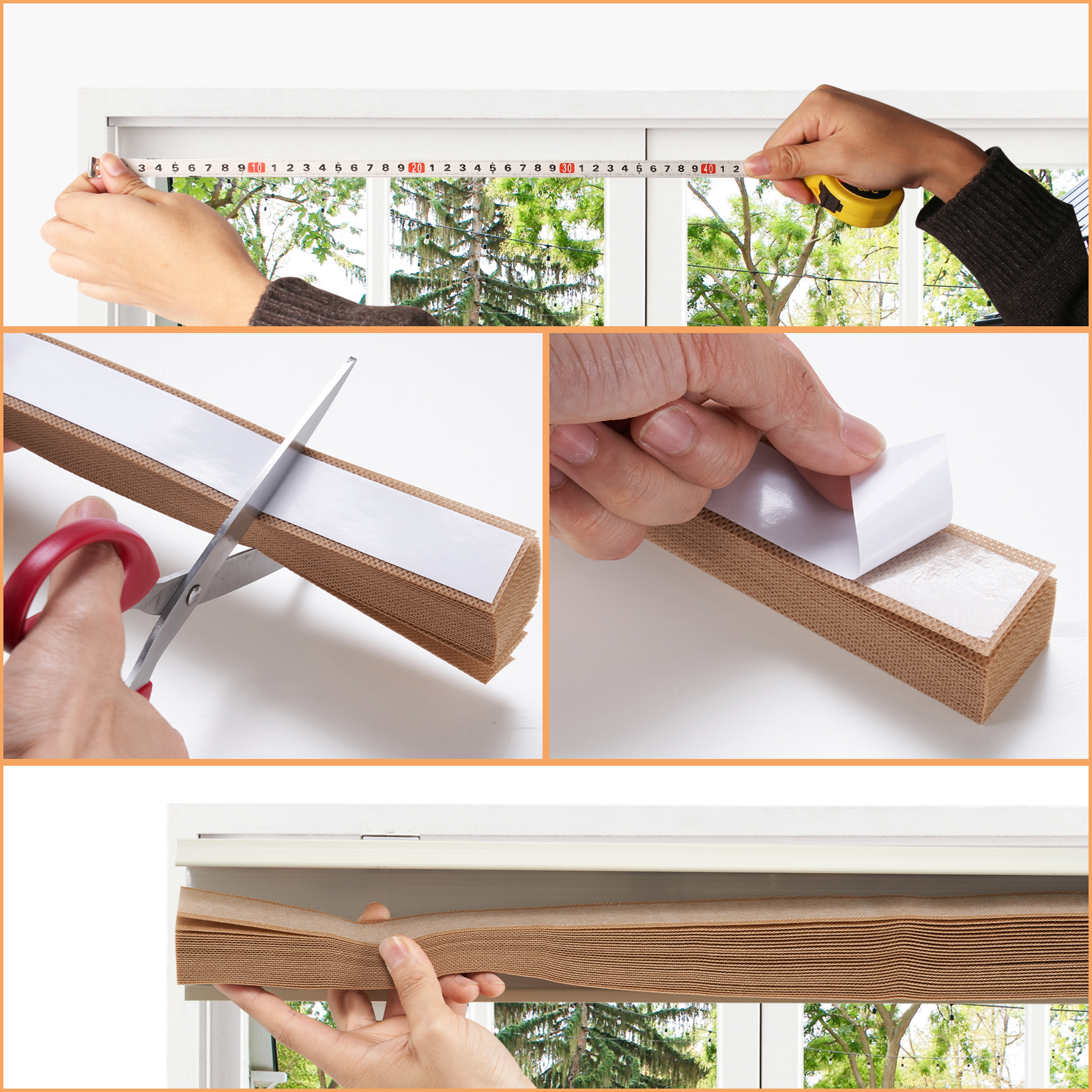 Persiana para ventana, persianas plisadas autoadhesivas, inalámbrica, sin taladro, persiana de tela, persianas oscurantes para habitación, persianas opacas