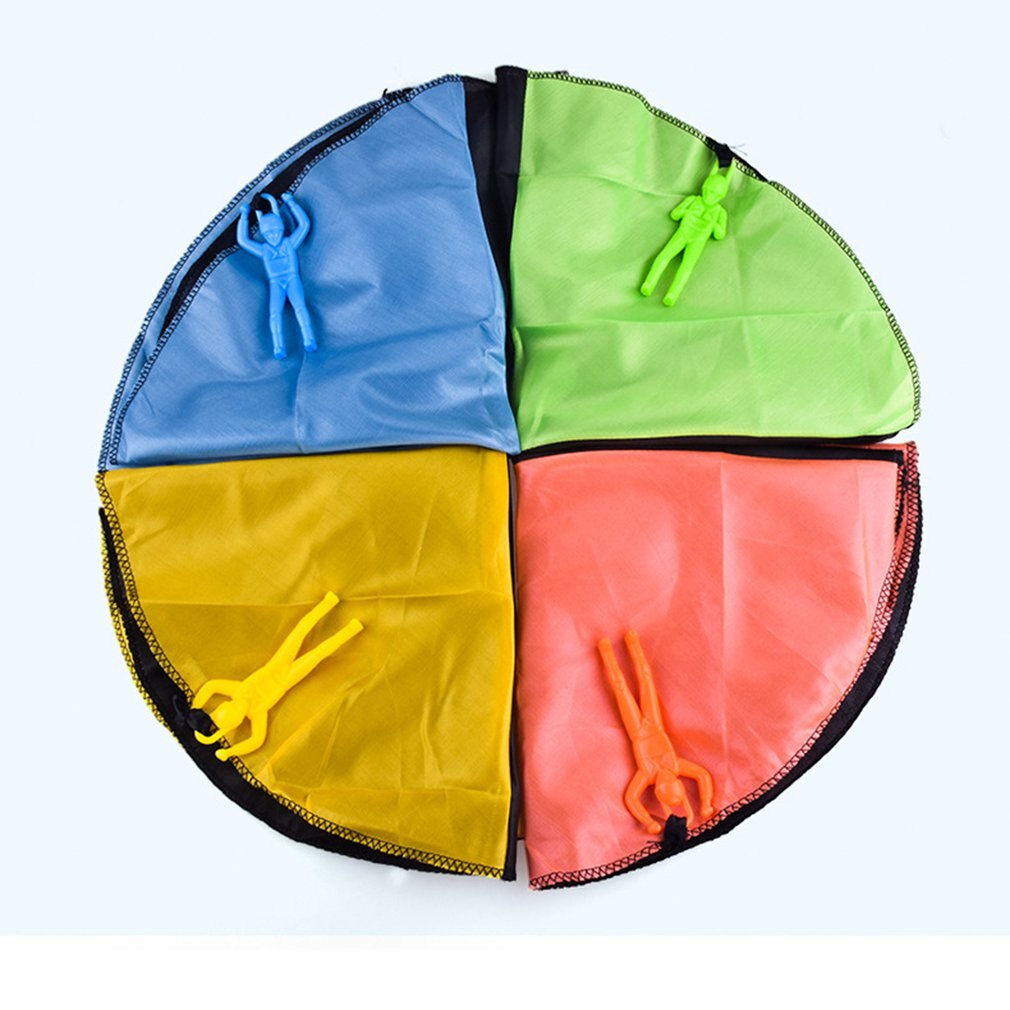 Duurzaam Veilig Parachute Kids Hand Gooi Parachute Speelgoed Toss Het Up En Horloge Landing Diverse Kleuren