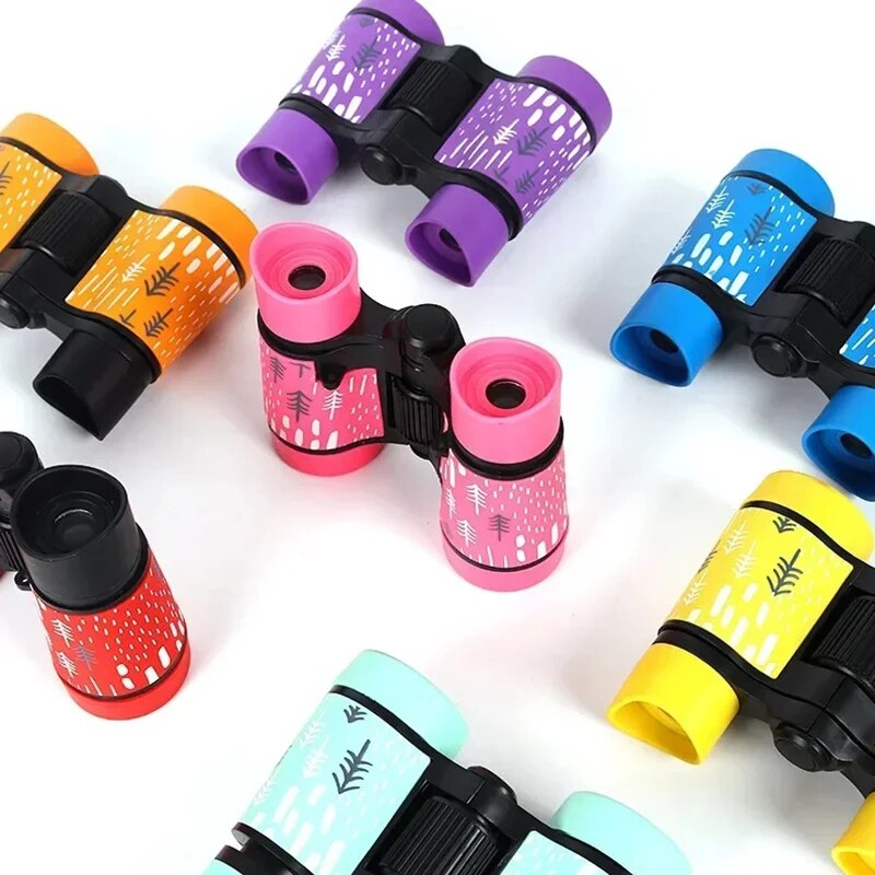Telescopio Binocular para niños de 4x30mm, telescopio de aprendizaje educativo para niños, telescopio óptico plegable para observación de aves