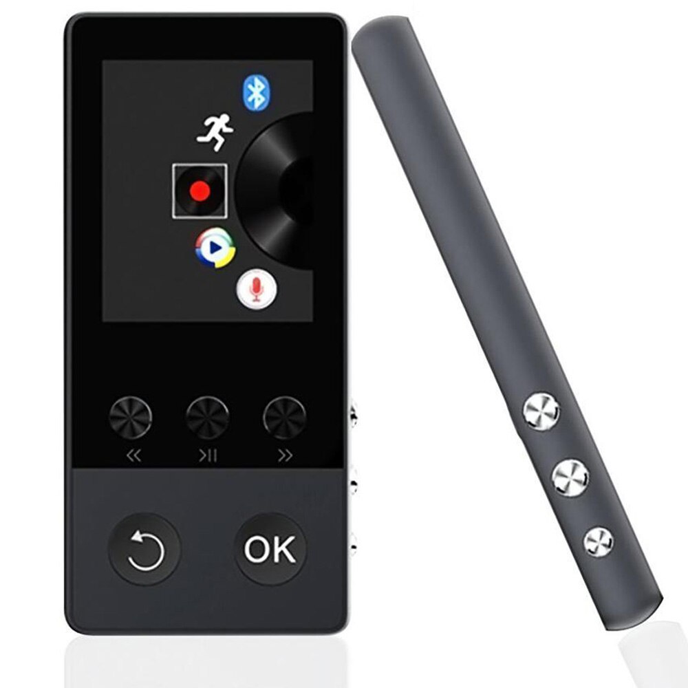 Bluetooth MP4 Player 8GB With 1.8 Inch Screen Can Play 80 hour with FM Radio Recorder Video E-Book Clock Data MP4 Music Player