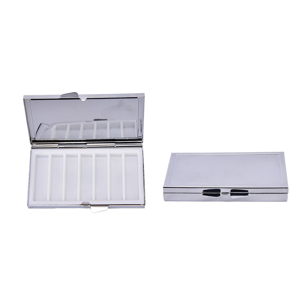 1PC 7 Grid Folding Metal Pill Case Container For Medicines Organizer Pill Box For One Week Health Care