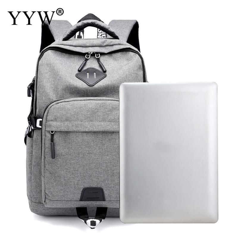 YYW Men'S Backpack Bag Canvas Laptop Backpack Computer Bag High School Student Large Capacity Casual Backpack