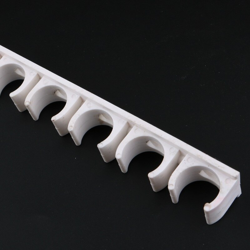 2pcs 16mm 20mm water pipe clamp PVC PPR pipe support hook water tube clip garden irrigation systems fittings: 20mm / white