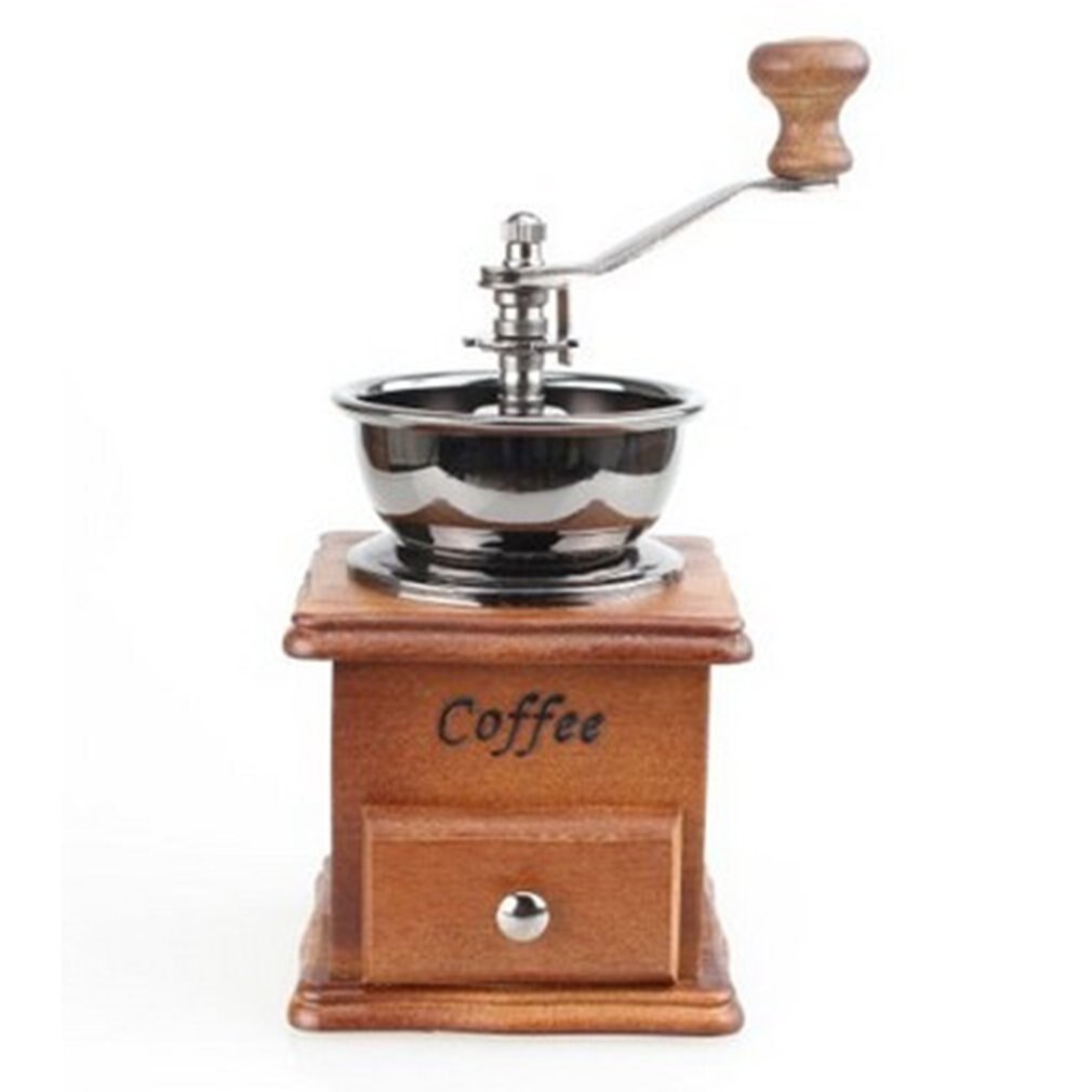 Handslijpmachine Koffiemolen Huishoudelijke Mini Koffiemolen Machine Retro Koffie Spice Mini Burr Grinder