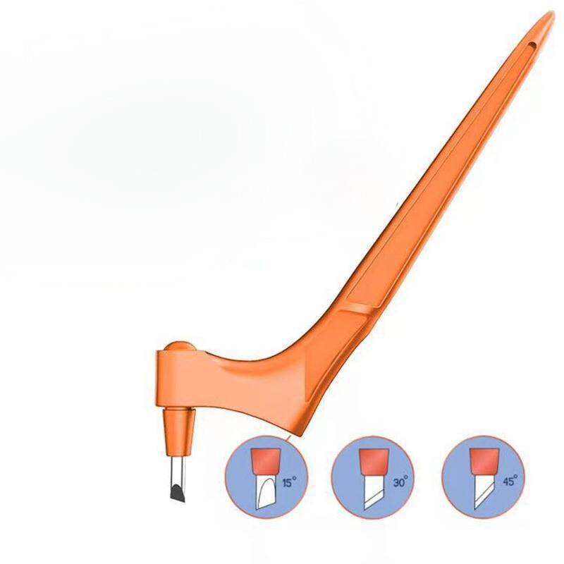 DIY Craft Paper Cutting Tools 3 Blades 360 Rotating Blade Craft Cutting Knife Wear-Resisting Cutter Handmade Art Carving Tool: Orange Set