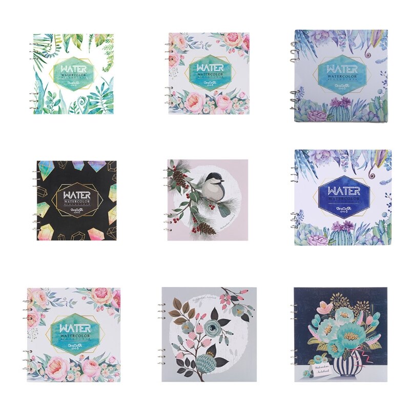 300g/m2 Watercolor Paper 20 Sheet Painted Water Color Painting Book U4LD