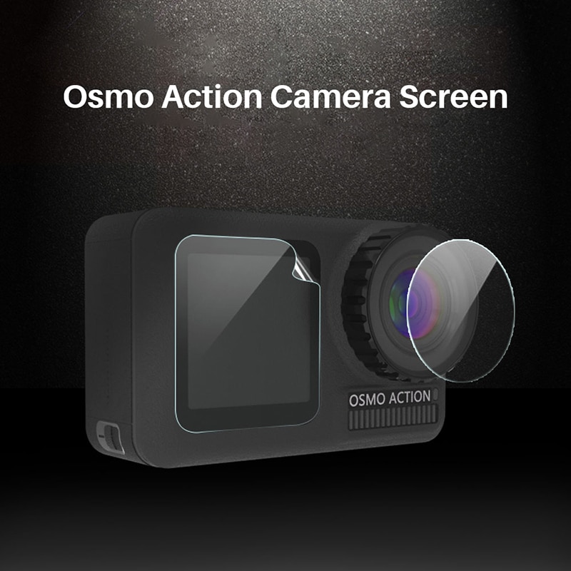 3 pièces/ensemble Film protecteur pour Dji Osmo Action verre trempé avant arrière écran lentille Film protecteur pour osmo Action accessoires