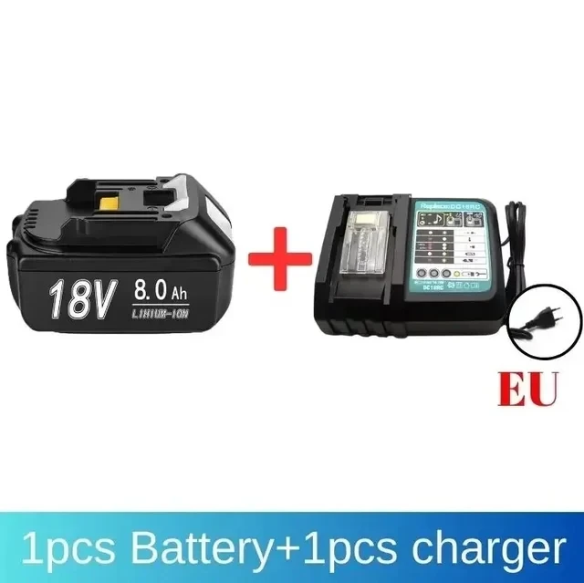 100%  originale makita 6ah/8ah/12ah for makita 18v batteri  bl1830b bl1850b bl1850 bl1840 bl1860 bl1815 erstatnings litiumbatteri: Sølv