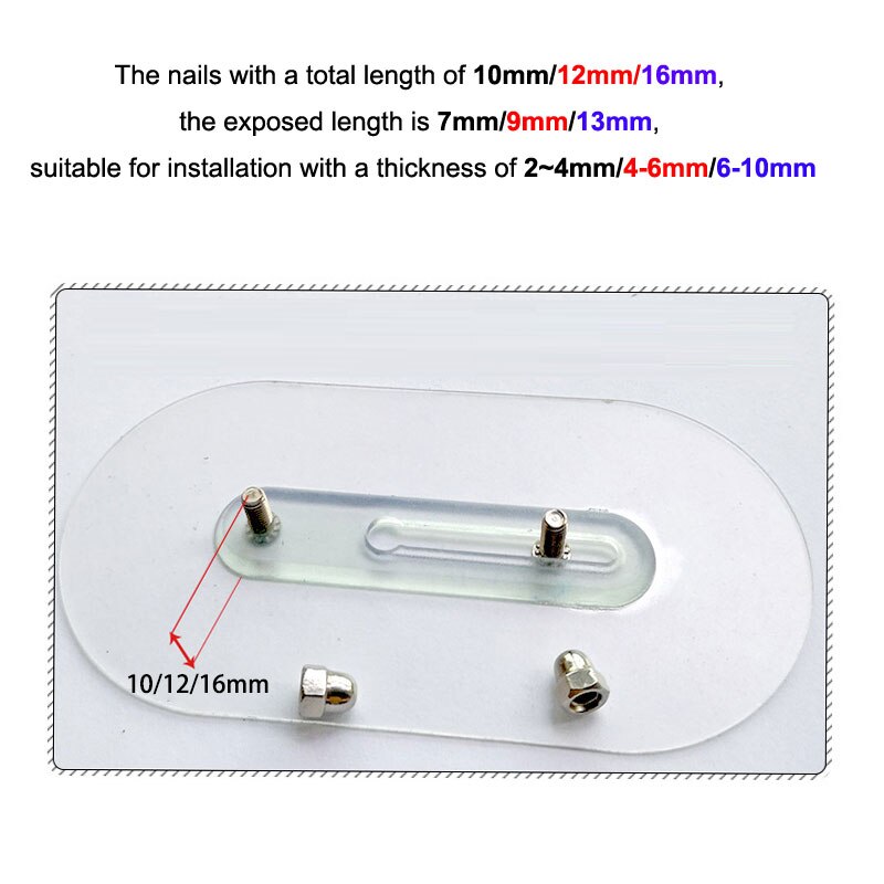 Haken Alles Für Badezimmer Küche Zeug Selbst Klebstoff Nahtlose NäGel Doppel NäGel Einstellbare Höer Starke Einfügen