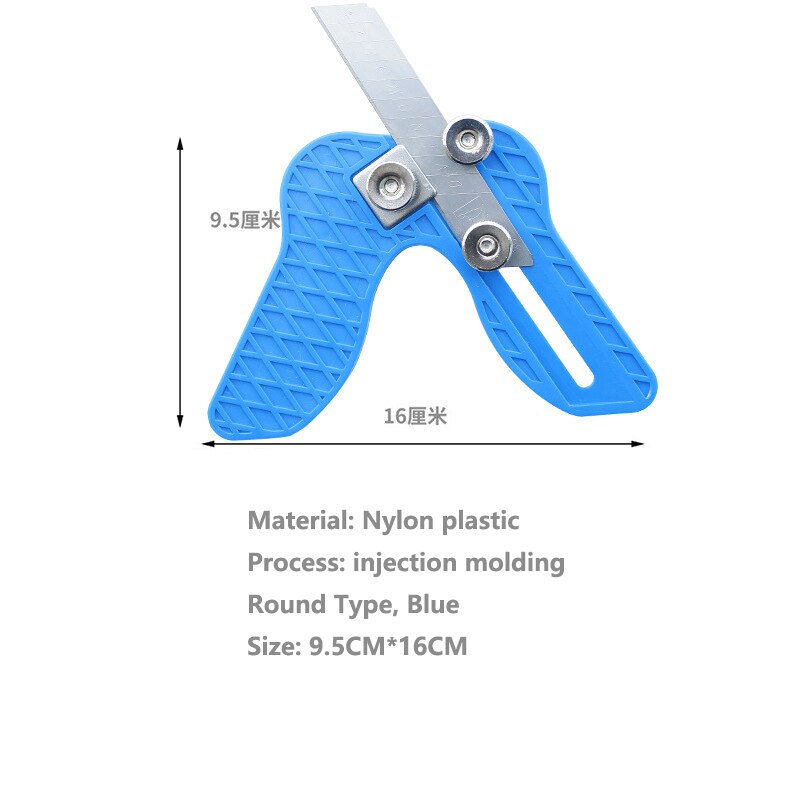 Edge Trimmer Knife Sealing Strip Hand Trimming Edger Multifunction Deburring Tool Woodworking Handwork Scraping PVC Strap Knife: Round Blue