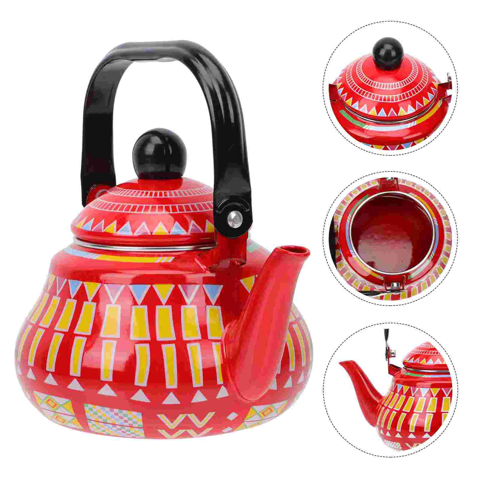 Keuken Water Verwarming Pot Grote Capaciteit Waterkoker Huishoudelijke Decoratieve Waterketel: Red