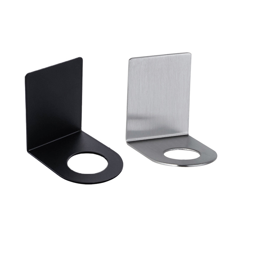 1 sztuk ze stali nierdzewnej metalowy haczyk bez dziurkacza naścienny butelka mydła uchwyt na wieszak stojak trwałe bezśladowe przybory kuchenne