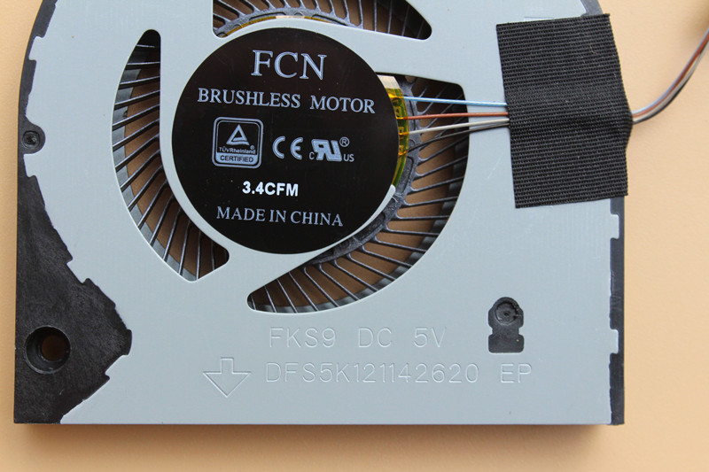 CPU Cooler Fan For DELL Inspiron 5580 5581 5585 5482 5488 P93G 5481 8W6DJ 0G0D3G DFS5K121142620 FKS9 023.100DJ.0011 Radiator