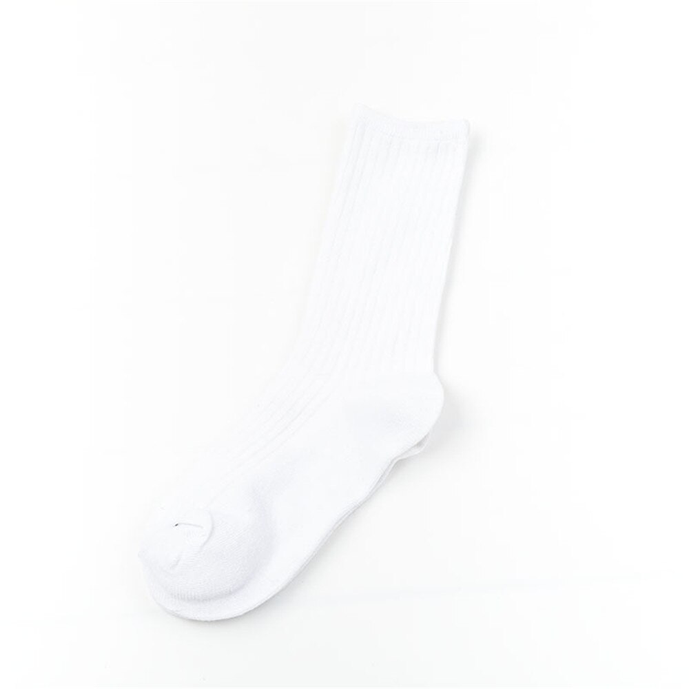 Lav pris 1 par herre sport unisex casual varm bomuld høje sportsokker kjole sokker: Hvid