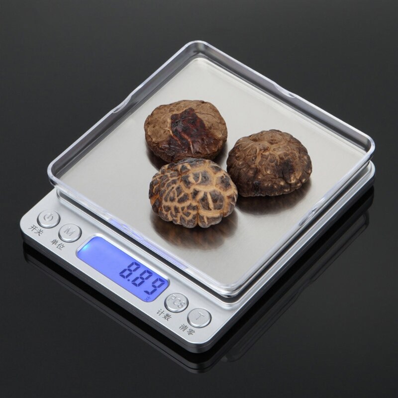 3000g/0.1g Electronic digital scales Balance scale 500g/0.01g LCD digital Scale 37MF