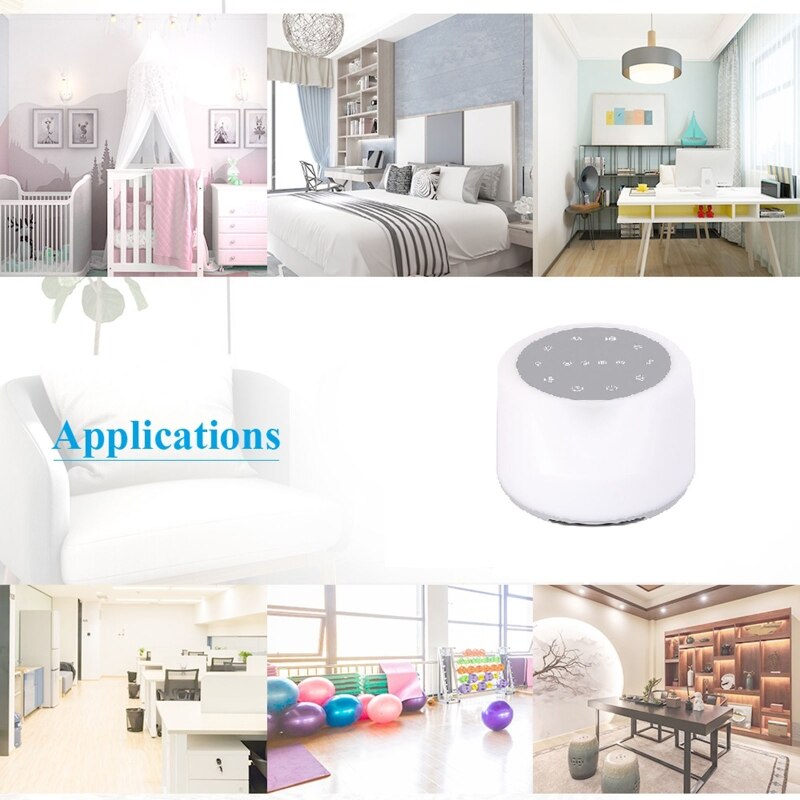 M76C Weiß Lärm Klang Maschine Stimmung Licht Natur Geräusche Musik für Schlafen Natürlichen Klang Maschine zeitliche Koordinierung Schlaf für Babyroom