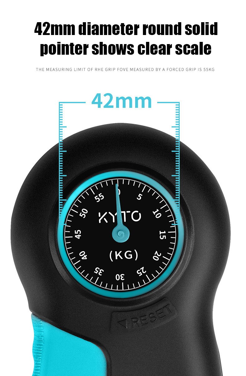 Hand Dynamometer Griff Energie Stärke Meter Hand Gewalt Energie Prüfung 121lbs / 55kg Hand Griff Strengthener