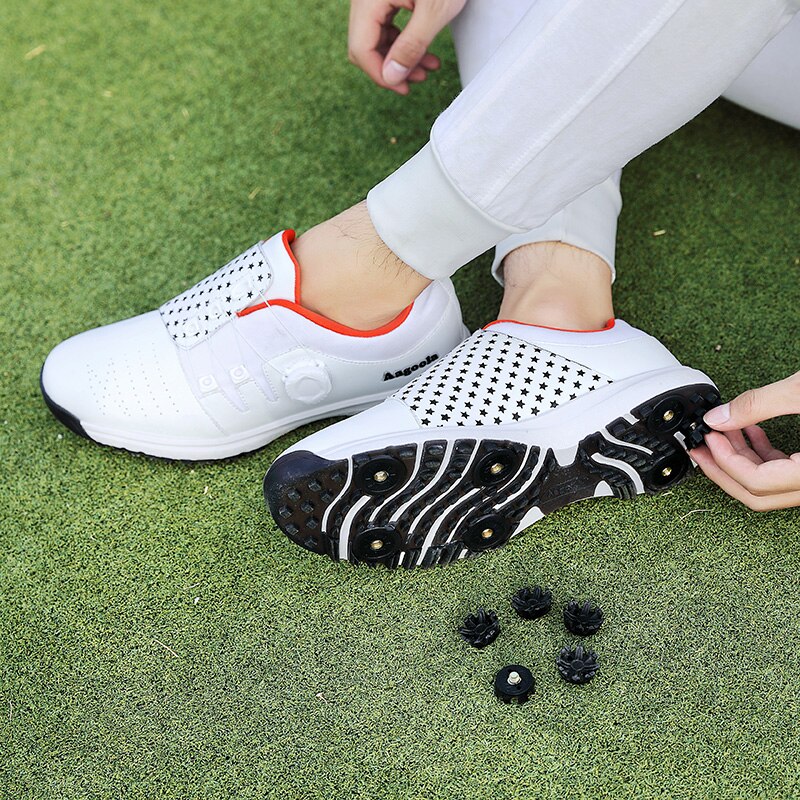 Autumn Golf Trainers Shoes Men White Waterproof Golfing Sneakers Male Big Size 39-47 Golf Sneakers