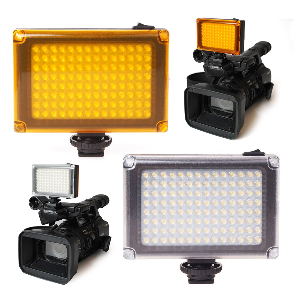 Oobest 112 led telefon video lys foto belysning på kamera sko led lampe til iphone xs max  x 8 videokamera canon nikon dslr