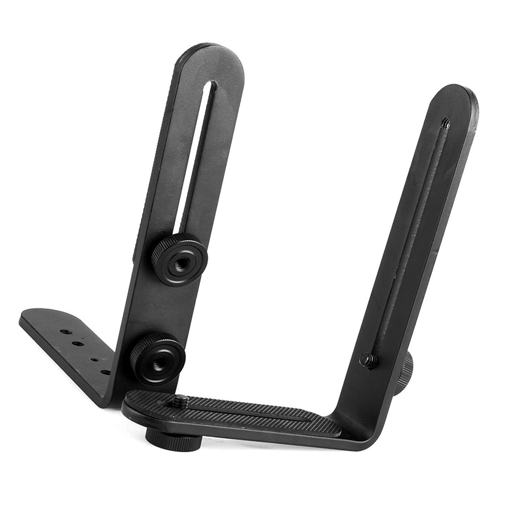 Dual L Shape Camera Flash L Bracket bilateral frame twin double L-bracket Speedlite & DSLR Camera Holder/Mount, Photo Studio